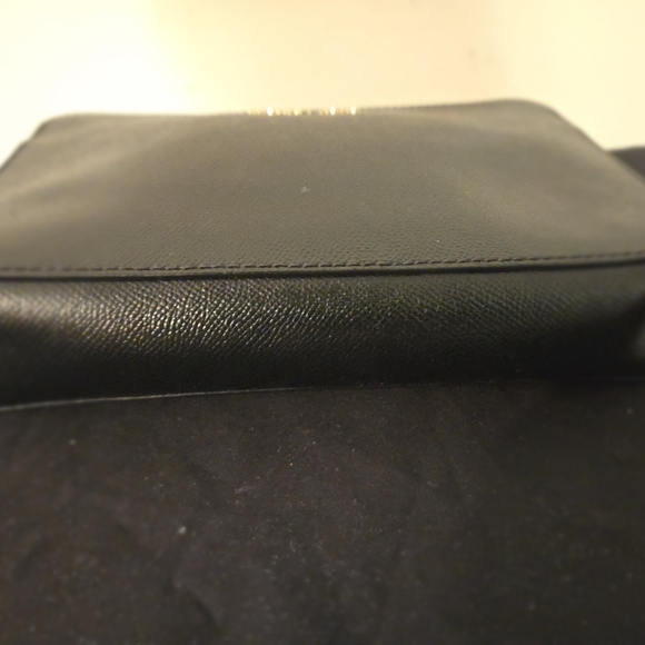 Michael Kors Women Jet Set Travel Bag Black Gold Hardware Long Strap Crossbody - Picture 11 of 12